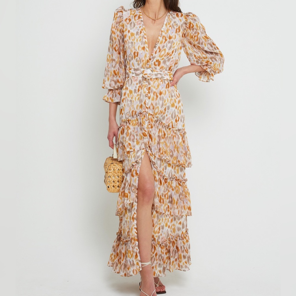 O.P.T. Lillian Leopard Print Dress